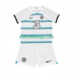 Camisola Chelsea Criança Equipamento Segundo 2022-2023 Manga Curta